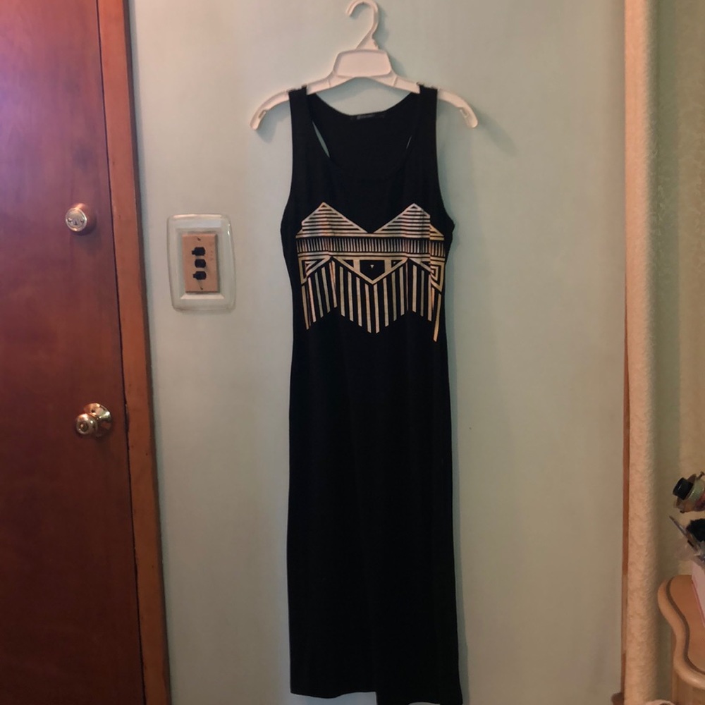 Black maxi dress